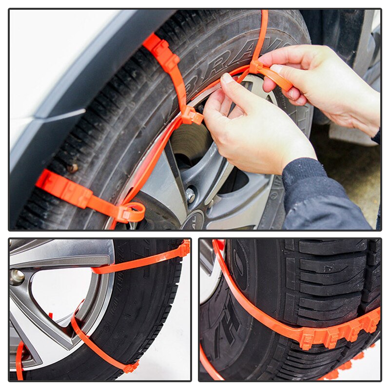 Lentai bil mini plast vinterdekk hjul snøkjeder til toyota c-hr corolla sete leon ford focus 2 fiesta ranger mazda 3 6