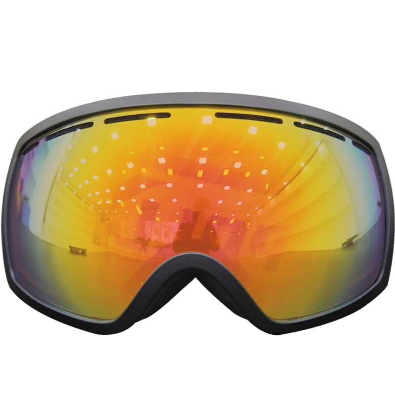 Jiepolly heren dames skibril met grote visie, dubbele lens, snowboard,  uv400 beschermingsbrillen met anticondensfunctie, skibrillen