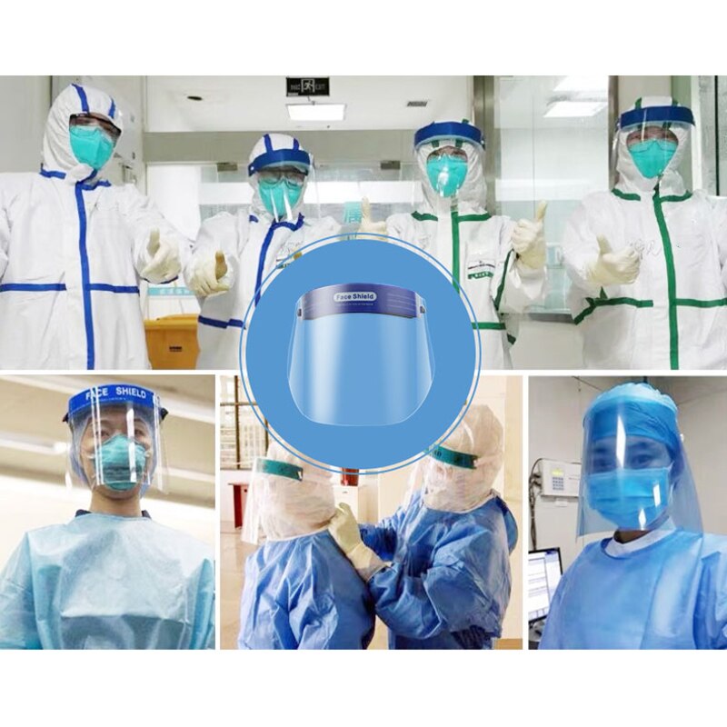 2/4/10 Pcs Protective Full Face Shield Safety Isolation Visor Eye Face Protector Facial Cover GHS99