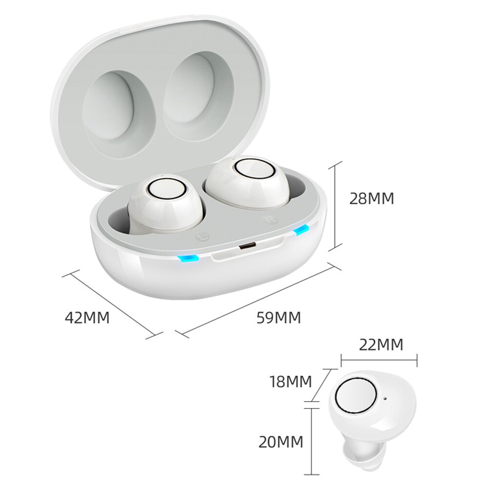 1 Paar Usb Oplaadbare Mini In Ear Draagbare Onzichtbare Hoortoestellen Assistant Verstelbare Tone Geluidsversterkers Voor Dove Ouderen