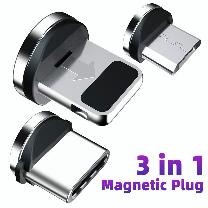 Magneettikaapelin pistoke microusb-tyypin c usb-c-liitin pikalataussovitin matkapuhelin micro-usb-tyypin c-magneettipistoke iphone-liitin