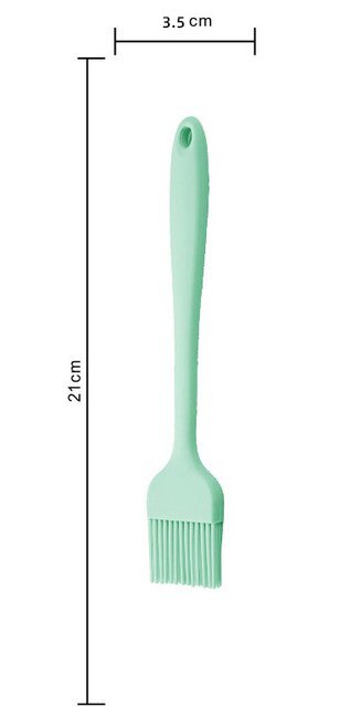 1PC Silicone Barbeque Brush Cooking BBQ Heat Resistant Oil Brushes Supplies Kitchen Bar Cake Baking Tools Utensil Supplies: Green
