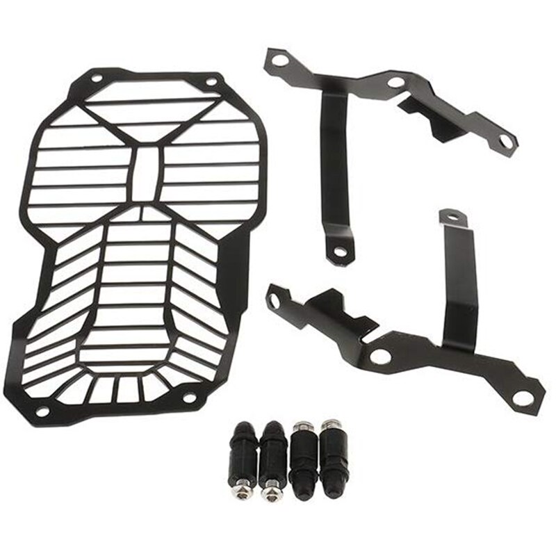 Sort frontlykt hodelykt lampe stål guard protector grill mesh for bmw  r1200gs linsedeksel