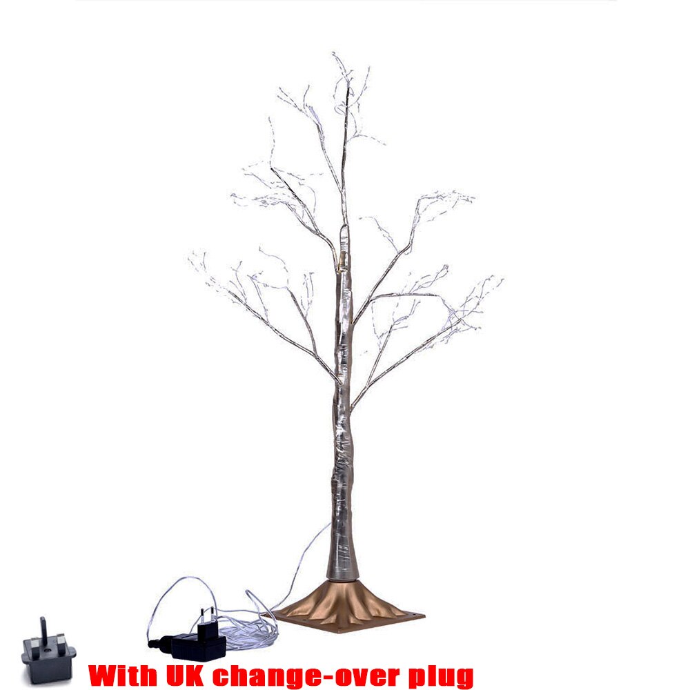 LED couleur or branche arbre lampe pied de sol arbre lumière maison décoration de la chambre arbre lumineux 220V 240V EU Plug 150LED s D20: UK Plug