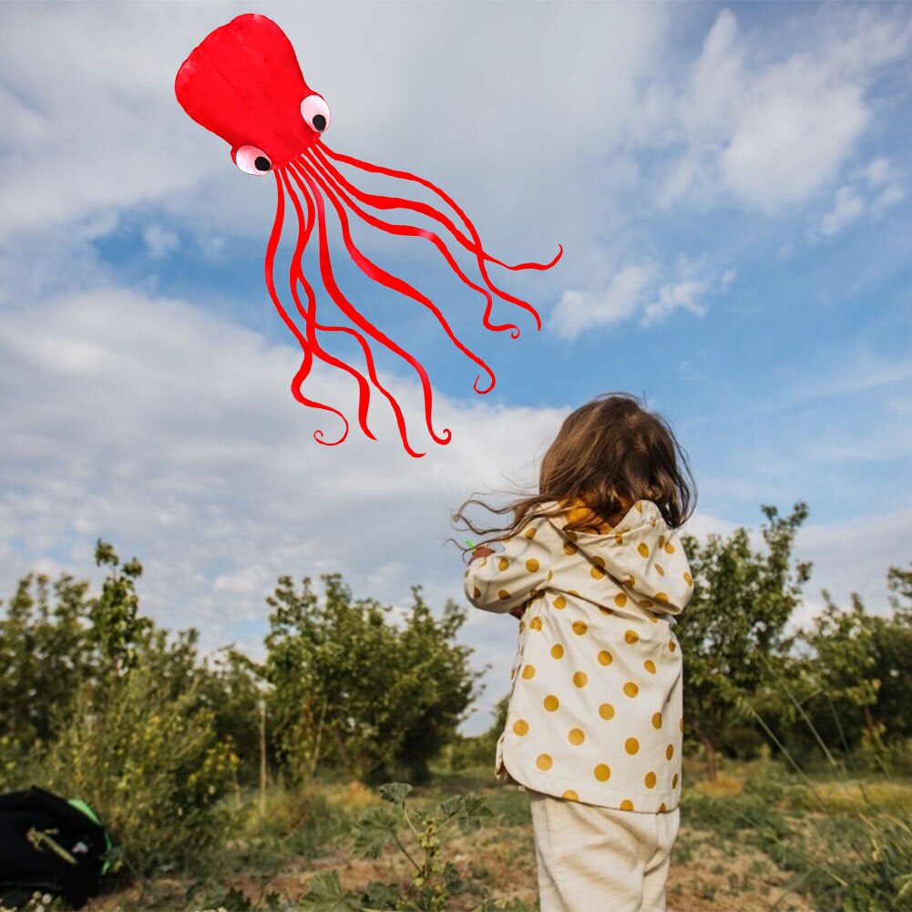 3D Zachte Octopus Vlieger Cartoon Dier Outdoor Windzak Zachte Kite Outdoor Makkelijk Te Vliegen Kinderen Speelgoed Voor Kerst Jaar