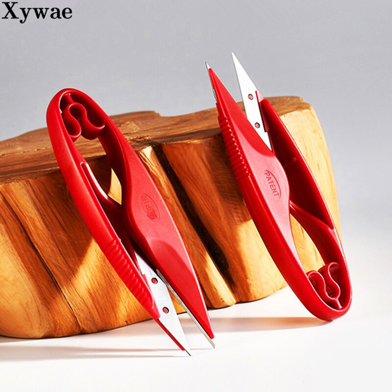 Advanced Plastic Handle Sewing Scissors Yarn Thread Scissors Embroidery Cross stitch Cutter Cutter Shape Scissor Supplies Tool