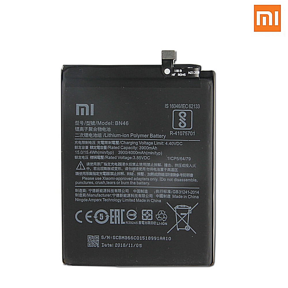 4000mAh Original größe batterie BN46 Für Xiaomi Redmi 7 Redmi7 Hinweis 6 Hinweis6 praktisch Batterien + Werkzeuge