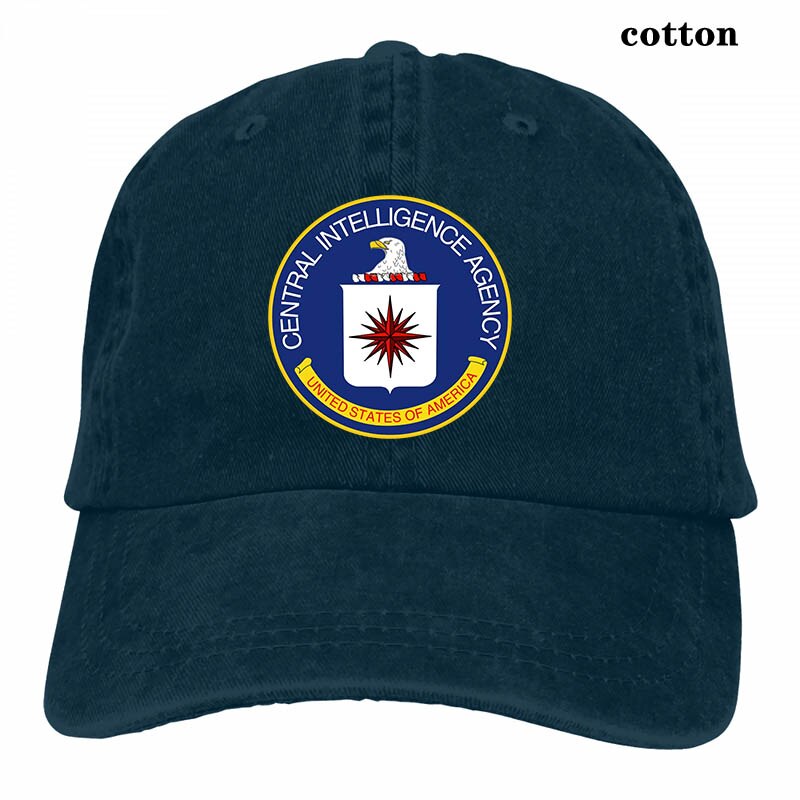 CIA Central Intelligence Agency USA Baseball cap men women Trucker Hats adjustable cap: 3-Navy