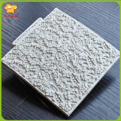 Textur designs spitze silikon form für kuchen dekorieren zucker paste formen