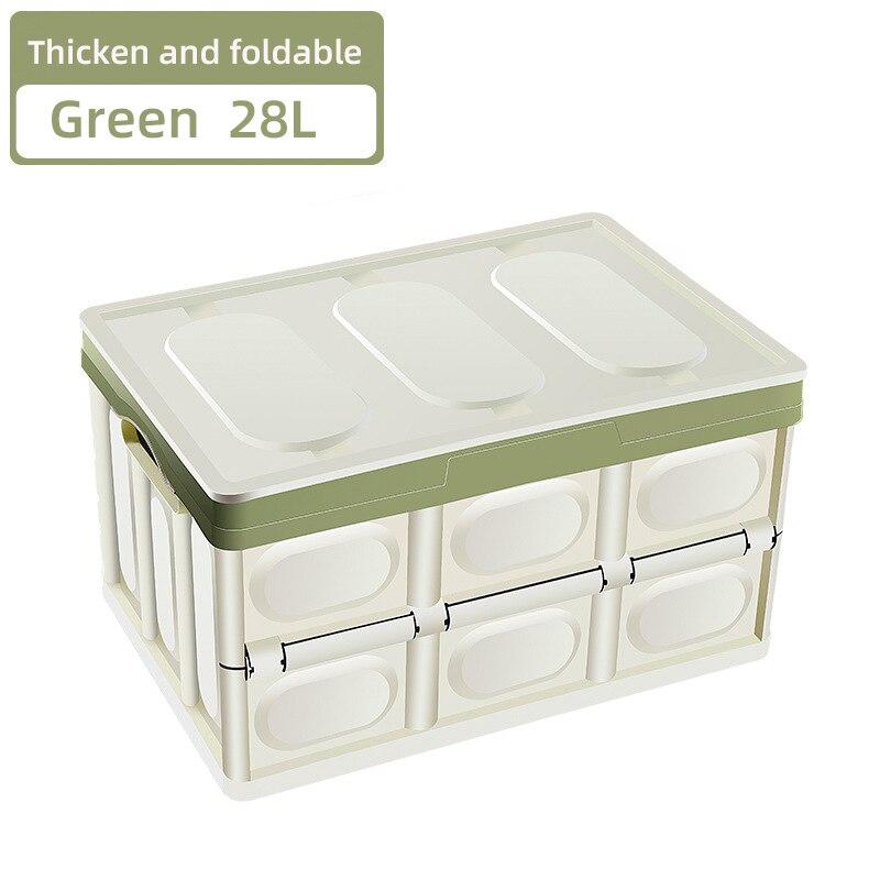 Car storage box Car storage tools Foldable storage box for trunk Multifunctional folding storage box Water storage box 28L: Green