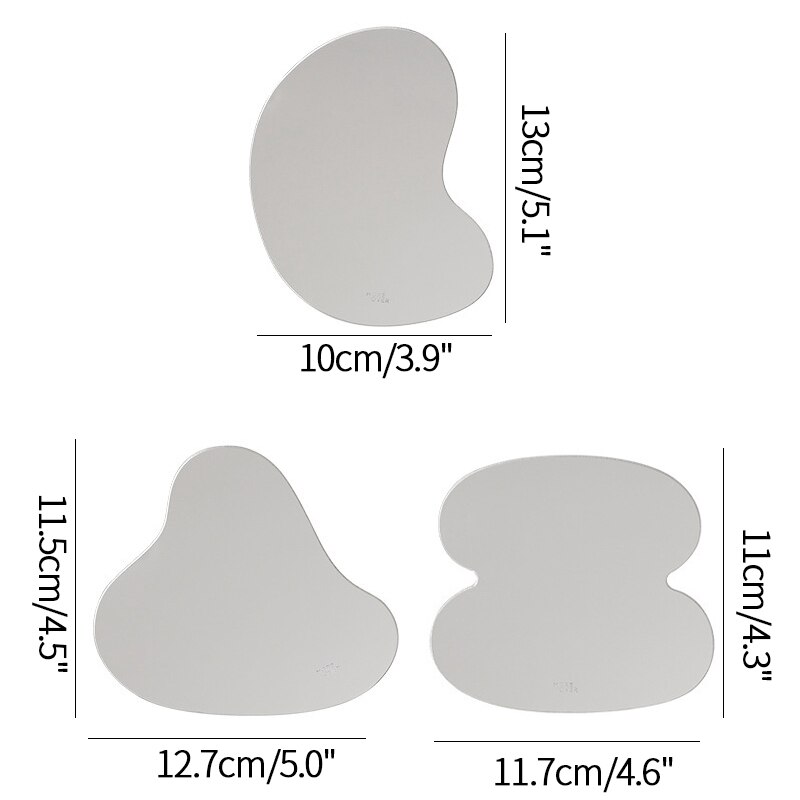 Ins Cup Onderzetters Acryl Spiegel Onderzetters Koffie Cup Mok Pad Isolatie Placemat Cafe Tafel Mat Desktop Decor Ornamenten: Placemat 1set