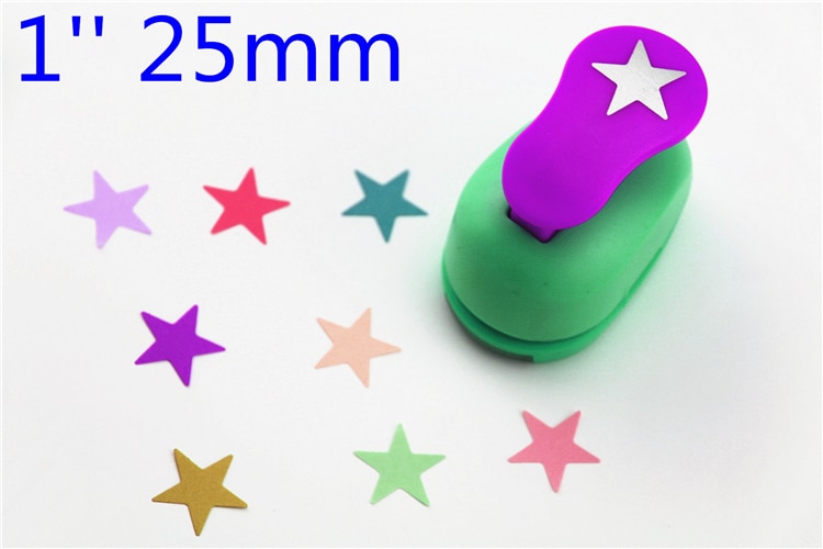 freeship25mm star punches for eva paper punch craft perfurador cutter scrapbooking paper punch for kids furador diy puncher R339