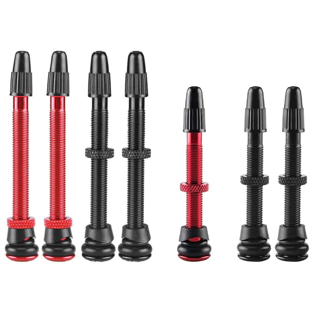 1 Paar Tubeless Stem Presta Ventiel Voor Road Mtb Bike 58/72Mm Aluminium Repareren Elements Tubeless Band tyre