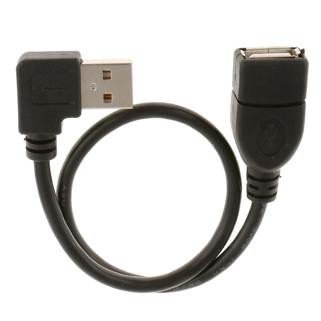 Usb 2.0 Haakse Man-vrouw Extension Adapter Converter Kabel Snoer Snelle Snelheid