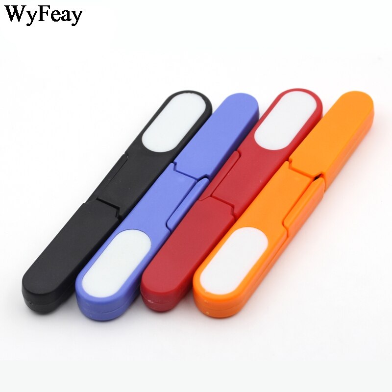 4Pcs Plastic Handle Safety Wear Cover Sewing Scissors Thread Cutter Cross-stitch U Shape Embroidery Scissors Tools for Sewing