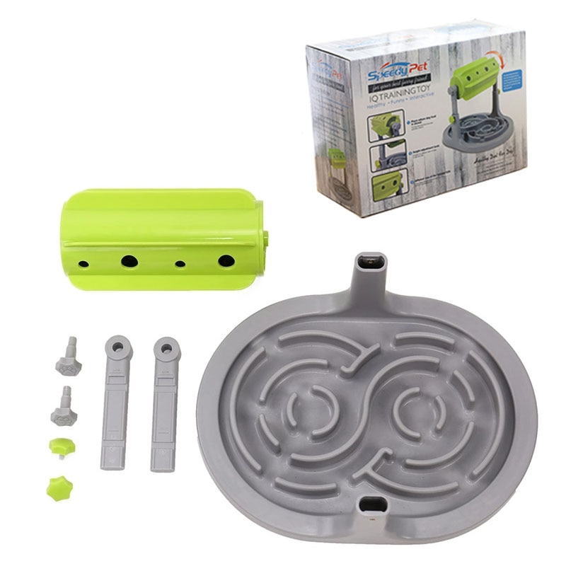 Interaktiv foderautomat hund kat dispenser langsom foder til foder foderlegetøj anti choke hund langsom foder skål til små store hunde