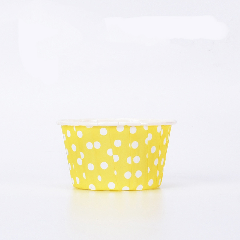 50 Uds. Mini paquete pequeño de papel para tazas de magdalenas, envoltorios para cupcakes, cajas para tazas para hornear, cajas para muffins, herramientas para pasteles DIY, suministros de cocina para hornear: Multicolor