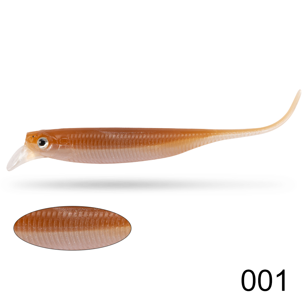 D1 Karper Vissen Zachte Lokken Met Lip 85Mm Drift Zoetwater Aas Leurre Souple Rollende Actie Pesca Zwart Bas Baars visgerei: Licht Geel