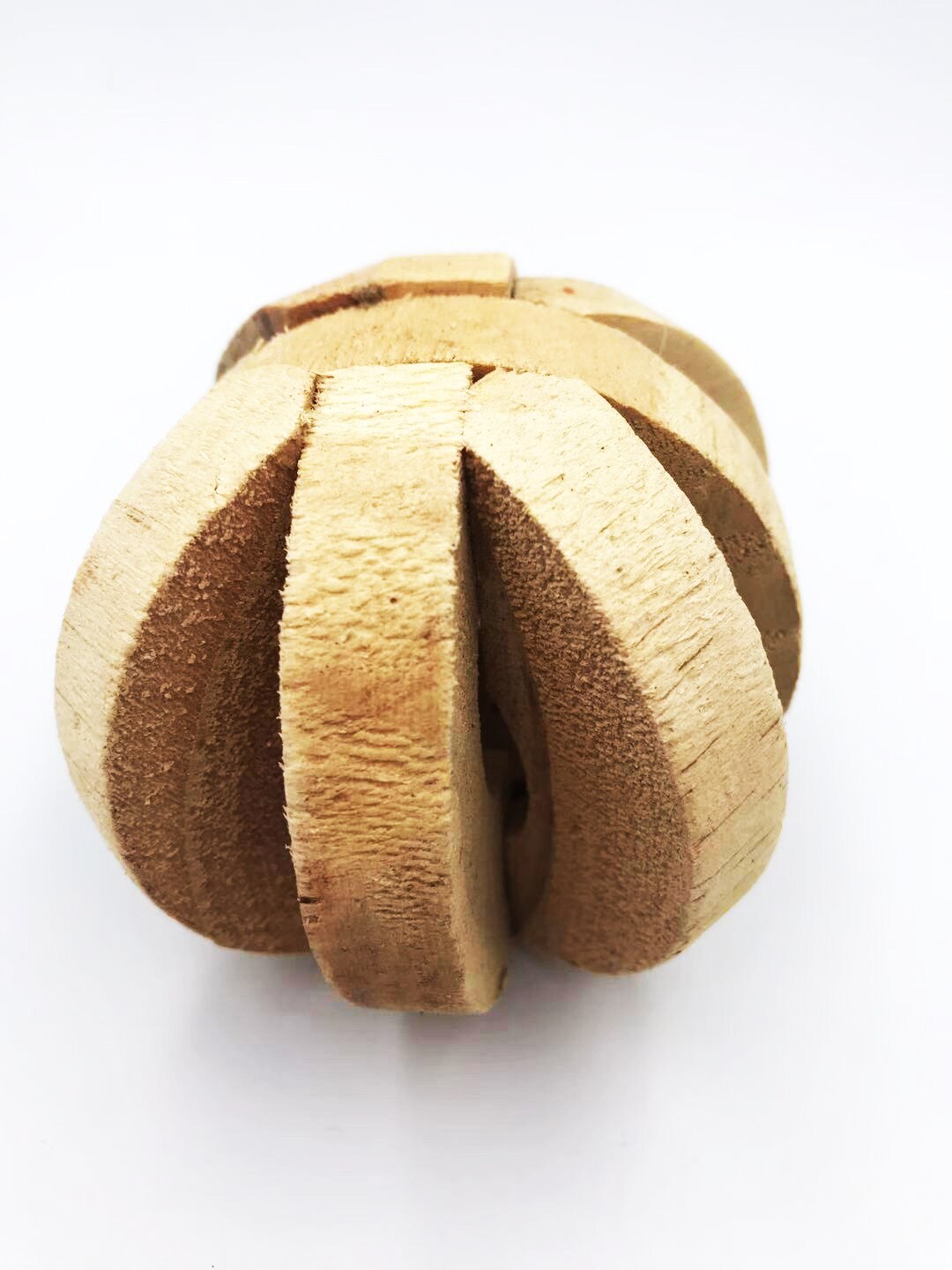 Cute Natural Wooden Pine Dumbells Roman Column Roller Chew Toys for Guinea Pigs Small Pet Molars Supplies Rabbits Hamster Toys: Peel the ball