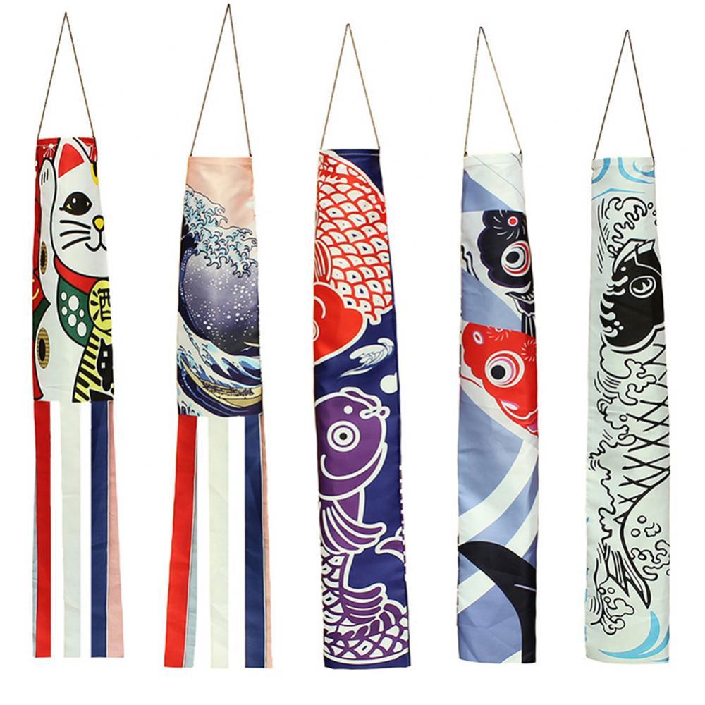 Calcetín de viento de pez de dibujos animados, de 70/140cm, Koinobori japonés