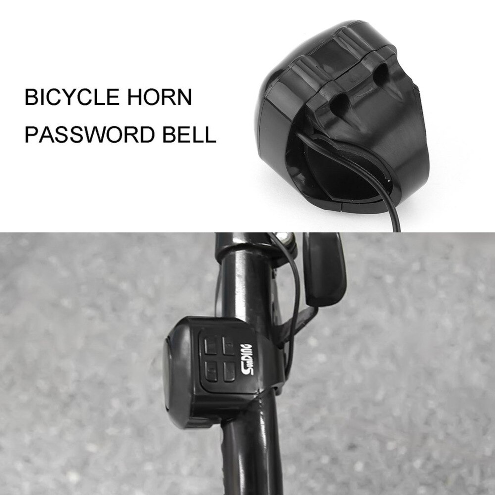 Ultra Laut Klang Fahrrad Radfahren Elektrische Fahrrad Horn Passwort Fahrrad Lenker Ring Glocke Alarm Anti-Diebstahl sperren Gerät