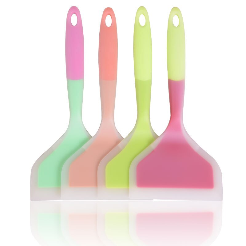 Silicone Heat-Resistant Non-Stick Pan Spatula Resin Pizza Shovel Meat Egg Scraper Turner Food Lifter Home Kitchen Cooking Tools