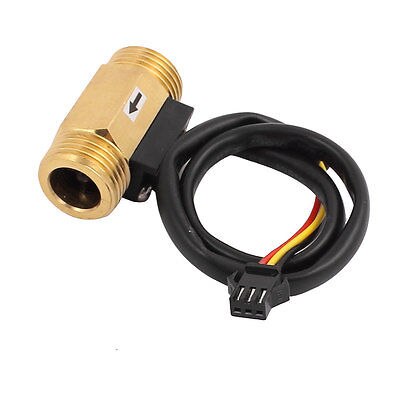 SEN-HZ21WI G1/2 Male Thread Brass Hall Water Flow Sensor 1-30L/min 44mm