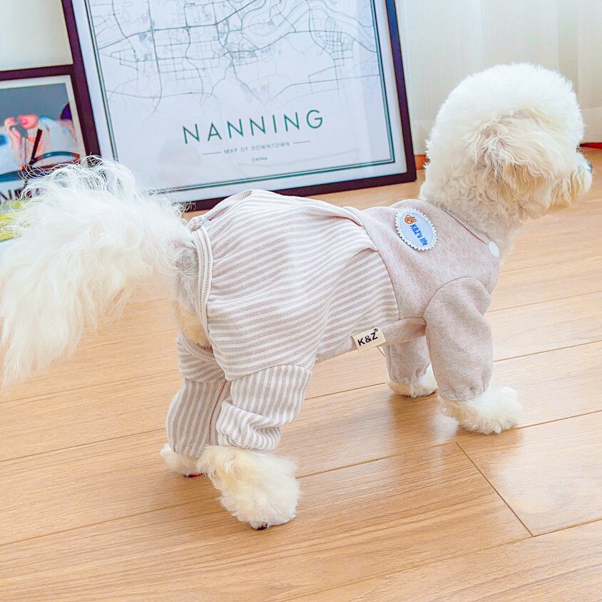 Girl Dog Pajamas Jumpsuit Puppy Small Dog Overalls Outfit Chihuahua Yorkshire Pomeranian Maltese Shih Tzu Poodle Pet Clothes