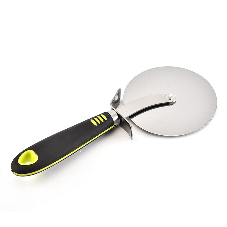 3 Size Pizza Cutter Knives Non-stick Single wheel Pizza Cutting Knife With Holder Stainless Steel Pizza Tool Kitchen