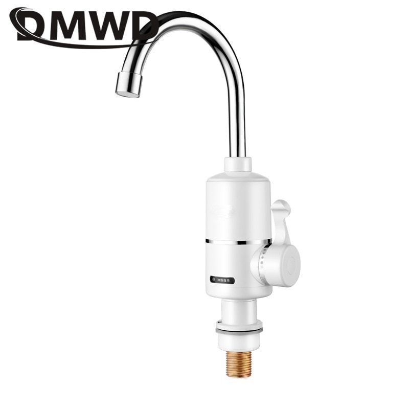 DMWD 3000W Instant Tankless Electric Water Heater Kitchen Faucet Instant Heating Tap Instantaneous Heater Lateral/Under Type