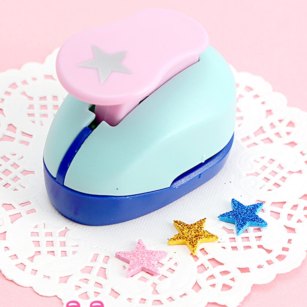 Hole Paper Craft Greeting Card Decorative Different Pattern Lever Punch DIY Art Cute Handmade For Kids Scrapbooking: Stars