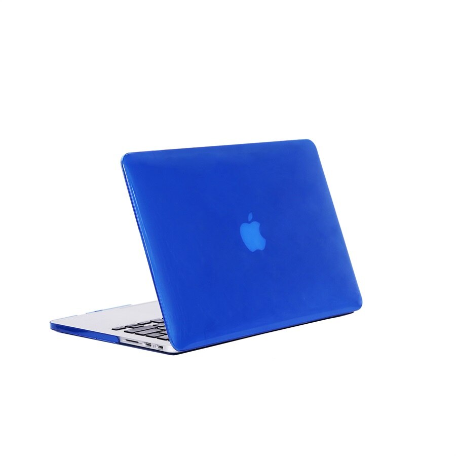 For Old Macbook Pro 13 with Retina Case, Crystal Clear Hard Case & Silicone Keyboard Cover Screen Protector for A1425 A1502: Clear darkblue