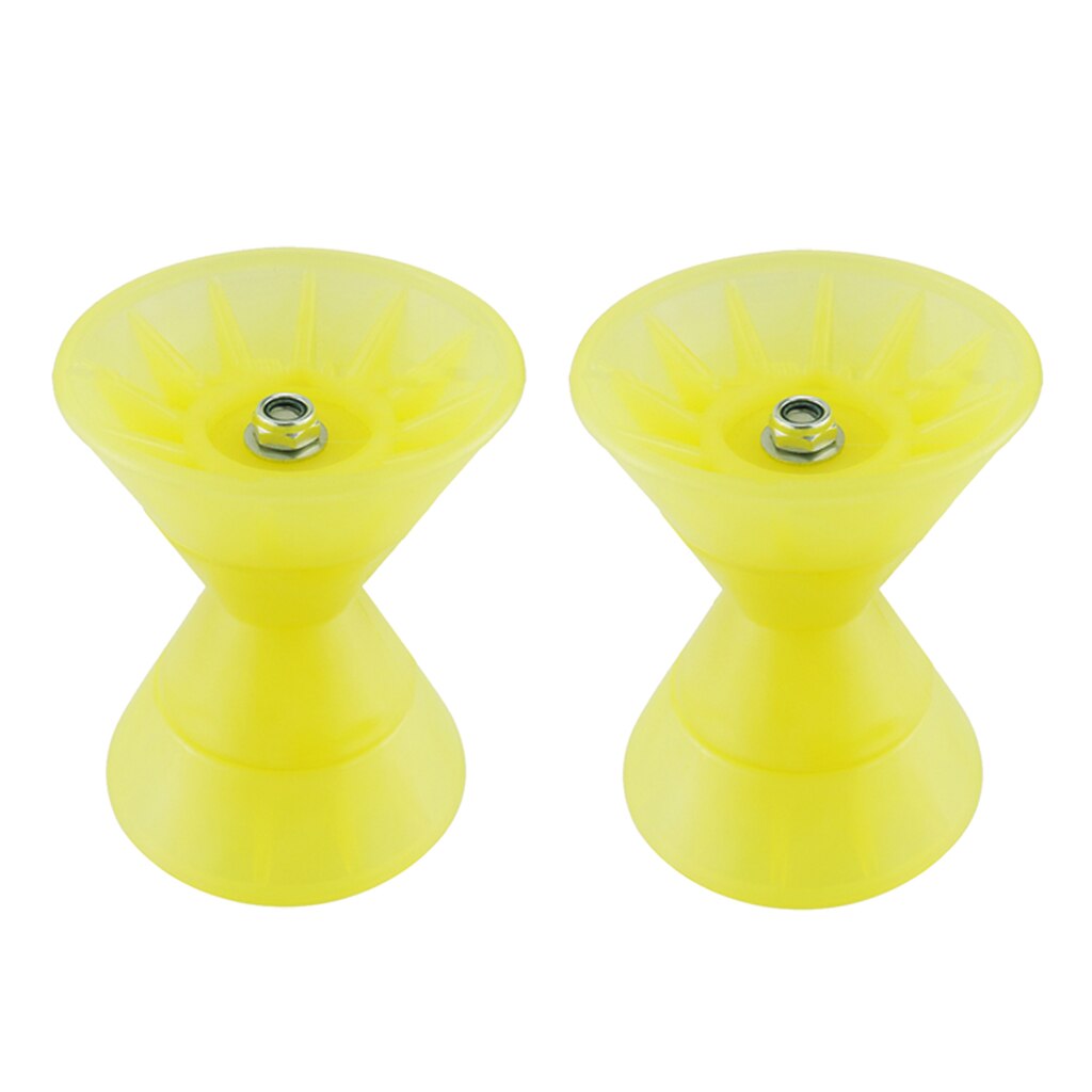 2Pcs 7inch Bow Bell Roller Assembly Bow Stop Bell Roller for Boat Trailer