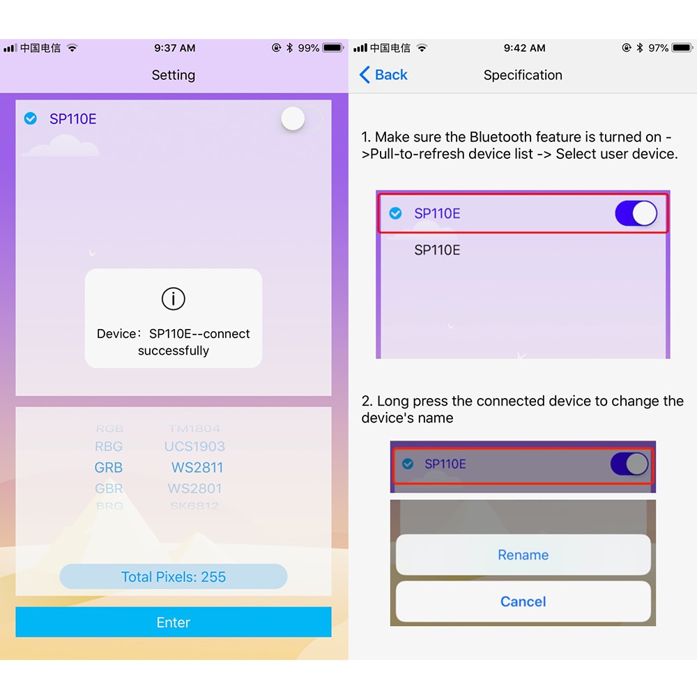 Minicontrolador de aplicación Bluetooth para WS2811 WS2812B, 5-24V, 3 teclas, RF, 17 teclas, 21 tira de píxeles LED, Controlador de luz, USB, 17 teclas, SP110E