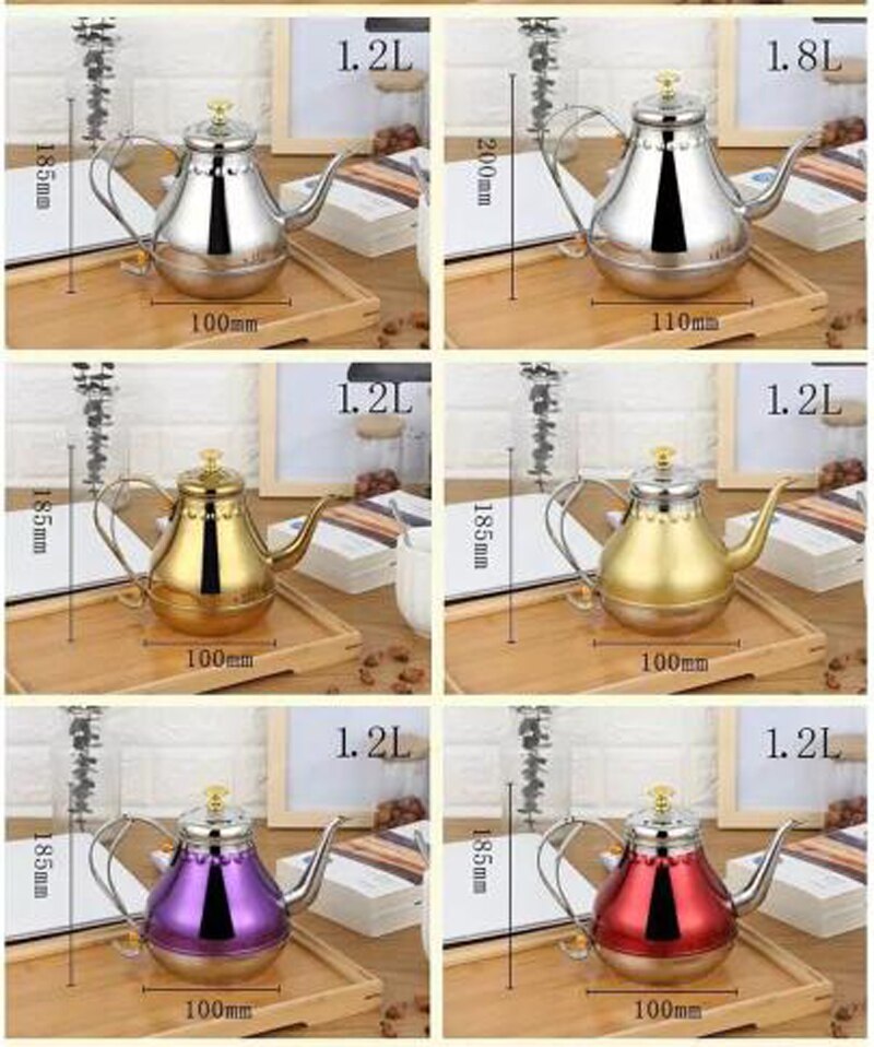 stainless steel tea pot with tea strainer teapot with tea infuser teaware sets tea kettle infuser teapot for induction