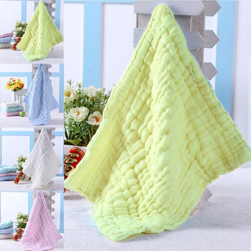 Soft Baby Burp Cloth Bath Towel Washcloth Keep Clean Baby Care Colorful