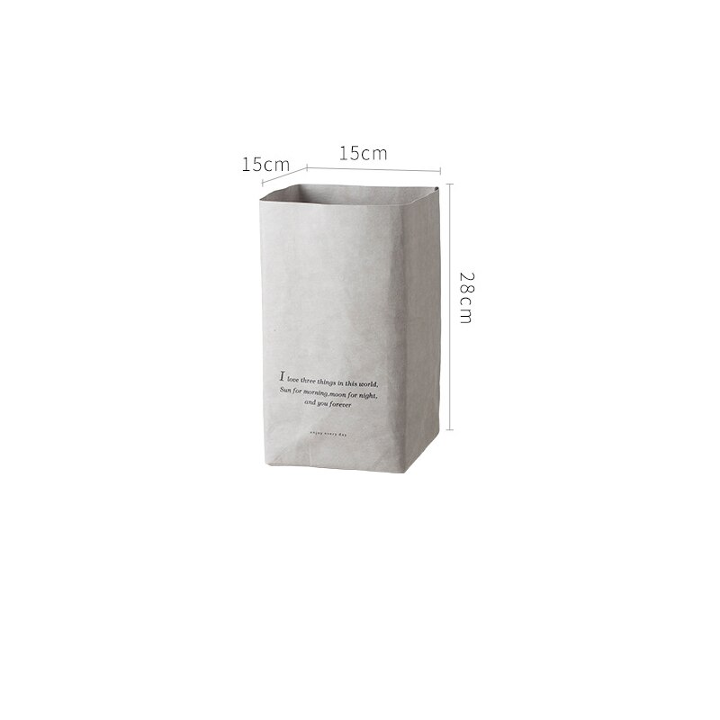 Sac en papier Kraft lavable, sacs de légumes, sac de produits, sac de rangement de légumes réutilisable, sac de rangement de fruits et légumes de cuisine: L grey