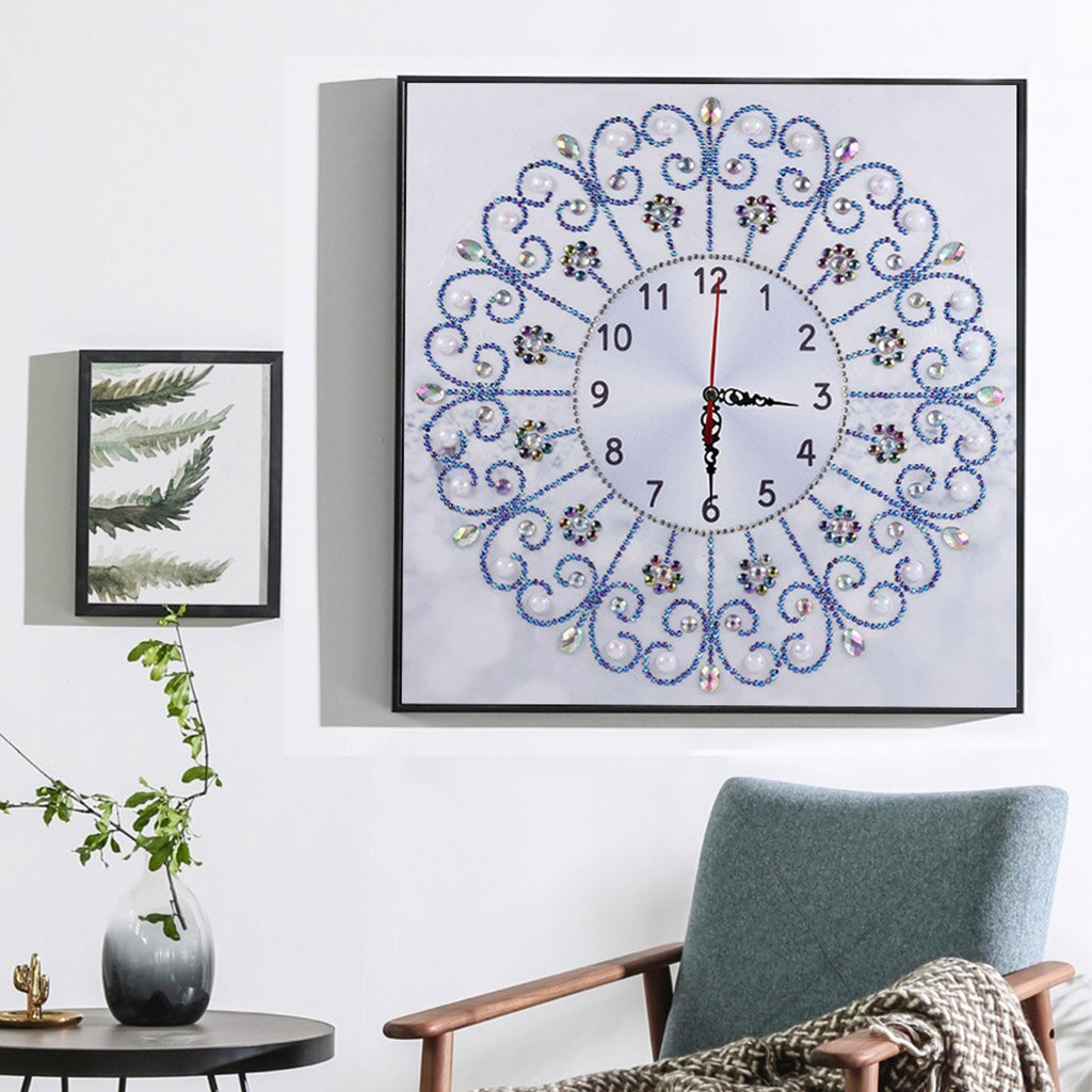 Novedoso reloj 5D Kits de pintura de diamante Diamante de imitación especial cuadro artes suministro para manualidades para decoración de pared del hogar