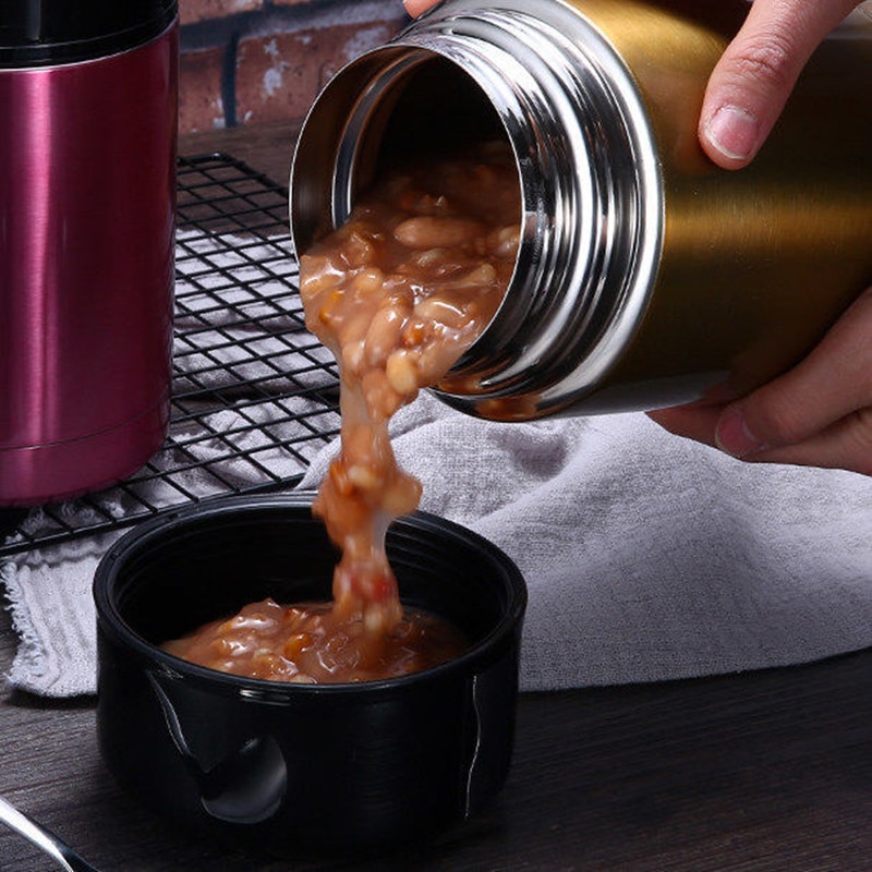 Stainless Steel Vacuum Soup Bento Containers Thermos Double Portable Lunch Flasks Thermocup Box Food Large Capacity