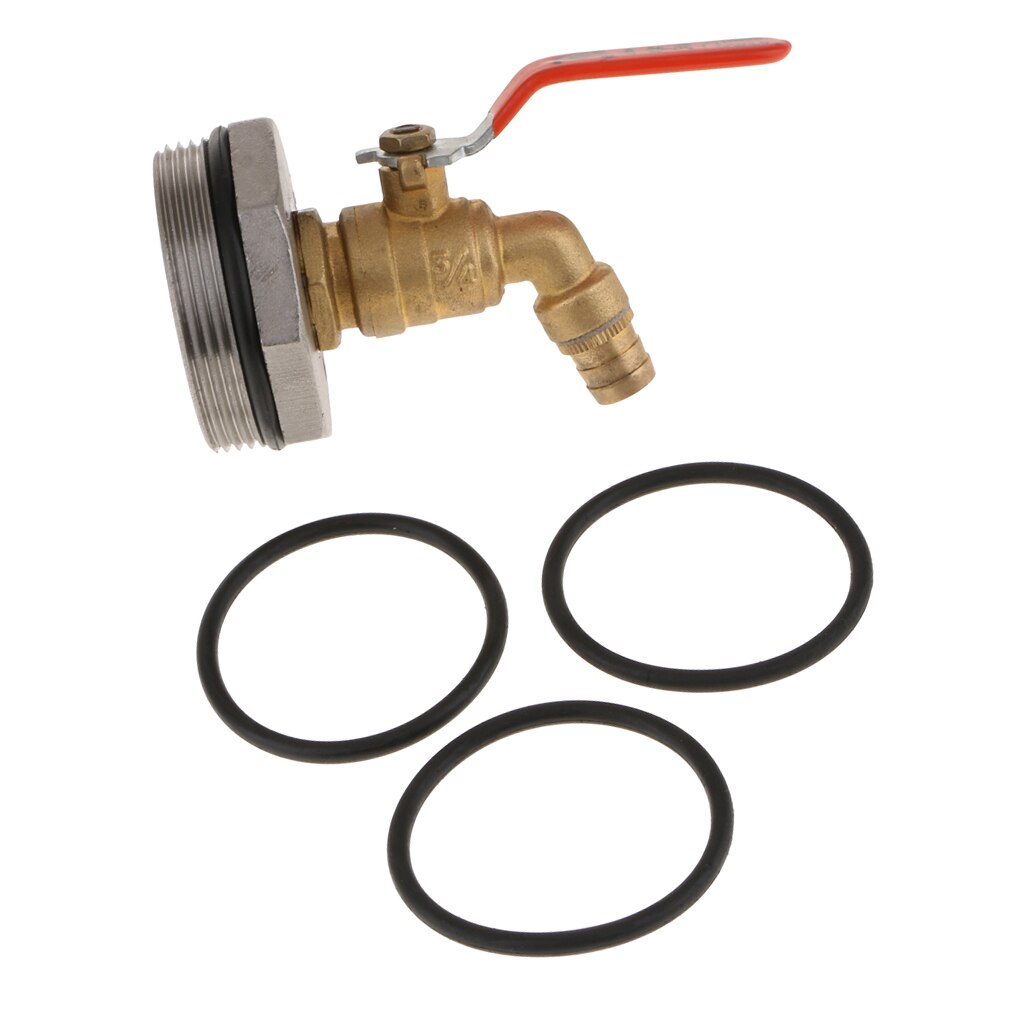 DN50/2 Zoll Edelstahl Tonne Fass Panzer Auslauf klopfen Wasserhahn Ersatz & O-Ring Dichtung Für 200L Fass Öl Wasser