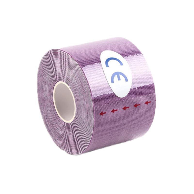 5M * 2.5Cm Kinesiologie Tape Atletische Spier Ondersteuning Sport Physio Therapeutische Tape Elastische Sport Bandage Spier Sport Veiligheid: Paars
