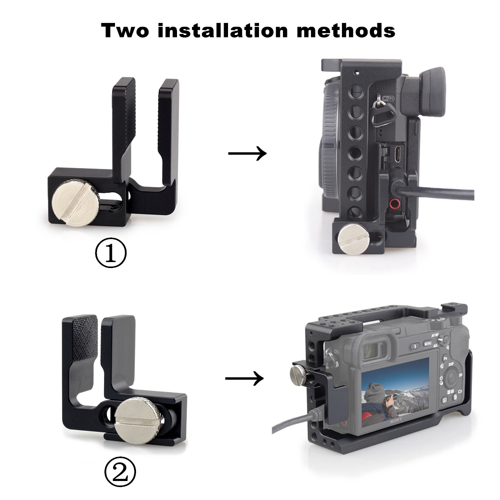 MAGICRIG HDMI-Compatible Cable Clamp Lock Clamp for A6600 /A6500 /A6400 /A6300 /A6000 /BMPCC 4K /BMPCC 6K Camera Cage