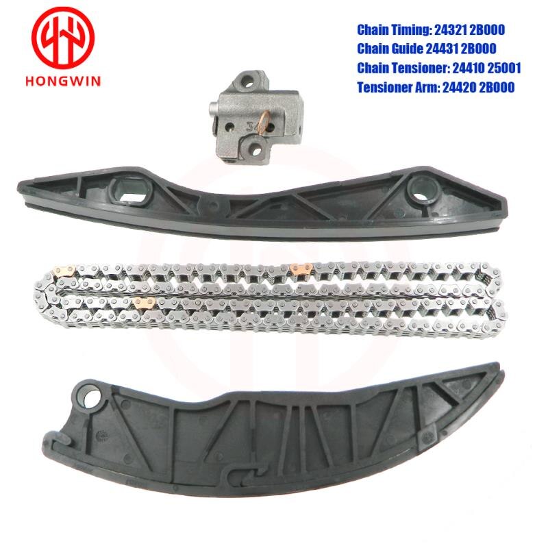 Full Timing Chain Kit for Kia Soul 1.6L 24410-25001 24321-2B000 24431-2B000 24420-2B000 2441025001 244202B000