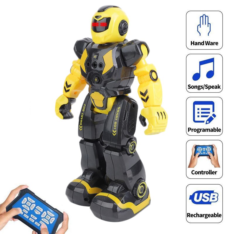Afstandsbediening Robot Voor Kinderen Intelligente Programmeerbare Robot Infrarood Controller Gebaar Sensor Rc Speelgoed Sing Dance CT0037