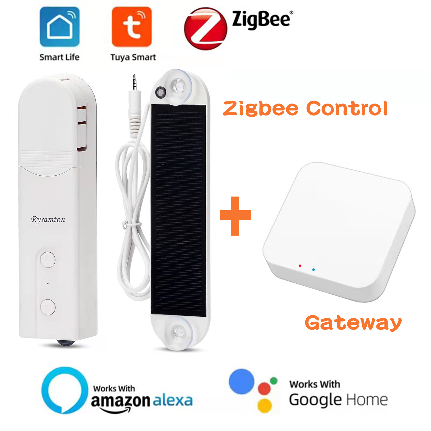 Tuya zigbee inteligente diy motorizado persianas de rolo drive motor controle remoto voz sombra trabalho do motor com alexa/google casa