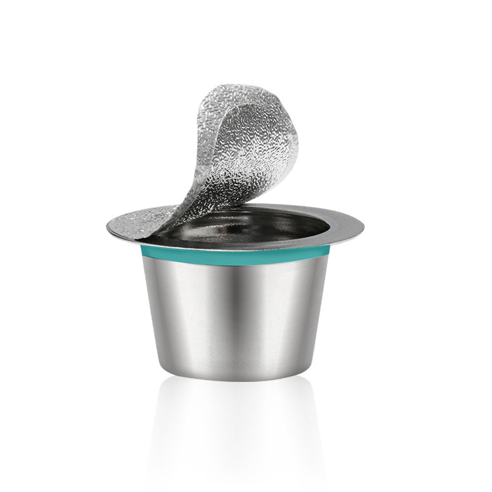 6st Koffiecapsule Filter Set - Roestvrij Staal Hervulbare Cups voor Nespresso Machines