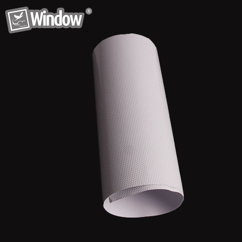 1.37x1m White One Way Vision Print Media Vinyl Window Film Perforated Mesh Posting Film Self Adhsive