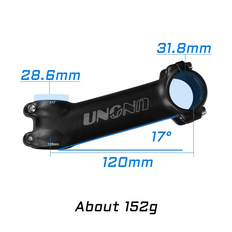 Ultralet cykel frempind 7 17 grader mtb landevejscykel frempind 31.8mm 60/70/80/90/100/110/120/130mm mountain mtb cykel power dele