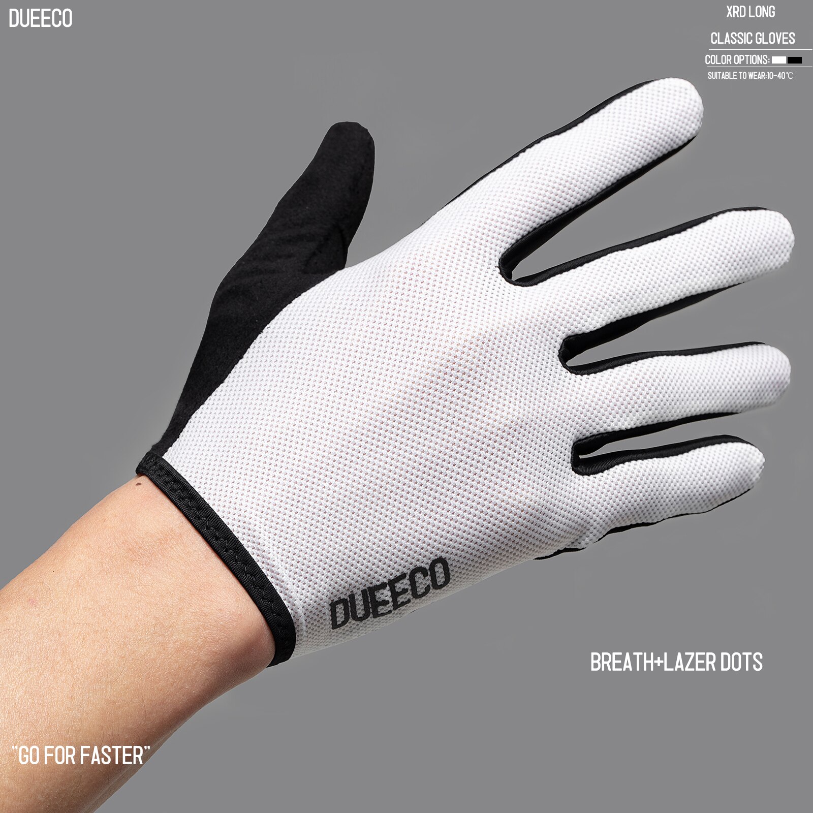 Luvas de ciclismo dueeco, luvas de bicicleta, luvas de bicicleta-dedo completo mtb mx luvas xrd almofada de absorção de choque design de tela de toque antiderrapante