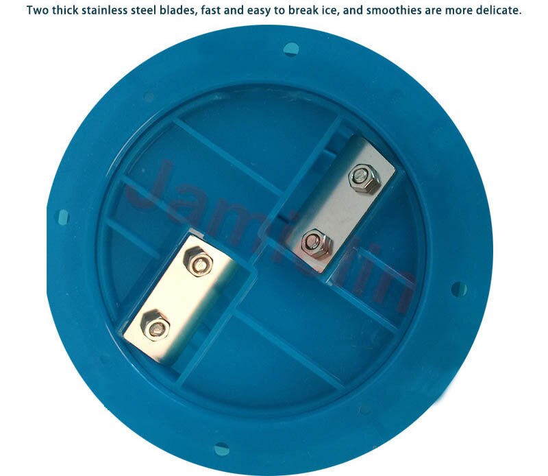 Jamielin Hand-operated Ice Crusher Shaver Slushies Maker Manual Ice Crusher Shaver Household Snow Cone maker